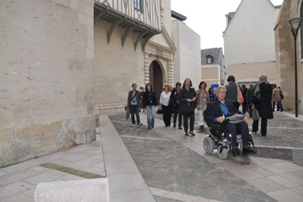 Parcours accessible du centre-ville d'Angers