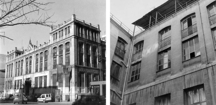 Fig. 2 (left). Casa de Empeños pre-transformation: the heritage façade of the disused heritage building. Fig. 3 (right). Casa de Empeños pre-transformation: the open central patio in a derelict state.